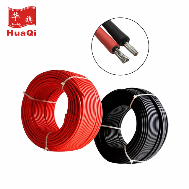 6mm²  TUV Certified H1Z2Z2-K Photovoltaic Cable DC 1500V Single Core Crosslinked Polyolefin Sheath Solar Use