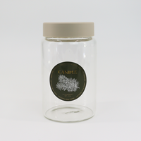 Autocollant adhésif imperméable personnalisé pour bouteilles de boissons, contenants cosmétiques, utilisation pour les bougies, finition de lamination brillante (matériau PVC)