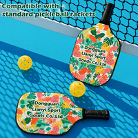 Housse de raquette personnalisée pour clubs de pickleball, manchon en néoprène entièrement imprimé avec logo et rembourrage protecteur, avec support d'échantillon