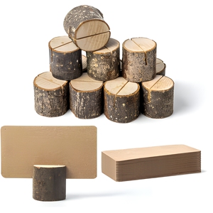 Clip <span class=keywords><strong>per</strong></span> Tronchi d'Albero, Porta-Segnaposto in Legno <span class=keywords><strong>per</strong></span> Matrimoni e Feste, Segnaposto da Tavolo - Product Image 3