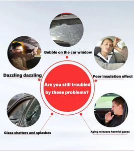 Película de ventana de visión unidireccional súper oscura 01%, <span class=keywords><strong>Protección</strong></span> de Privacidad de alta calidad, tinte de ventana de coche de cerámica Nano negra - Product Image 4