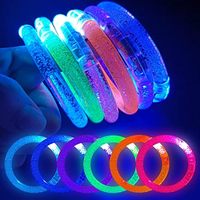 Bracelet LED pliable coloré à lumière moyenne DMX, télécommandé et activé par le son, pour enfants, en ABS+Silicone, collection Avril