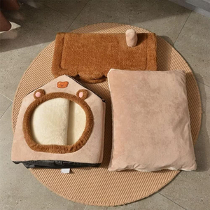 ADZIA Maison pliable pour animaux de compagnie, amovible et lavable, pour chats, chiots, canapé-lit pour petits chiens et chats de petite et moyenne taille - Product Image 3