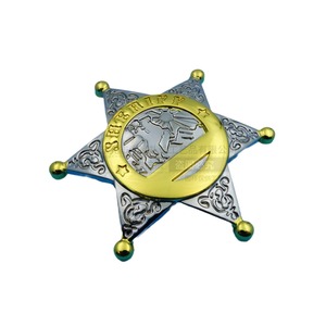 Badge irrégulier 3D en alliage plaqué or et argent, broche, accessoire de costume cosplay - Product Image 5