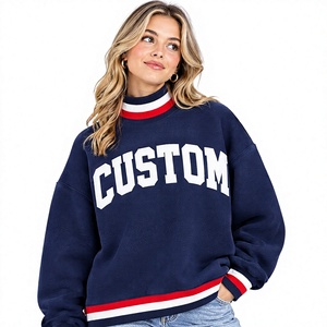 High Quality Latest Style OEM Design Breathable <b>Lightweight</b> Regular Fit Solid Color Mockneck Pullover <b>Sweatshirt</b> For Casual Wear - Product Image 1
