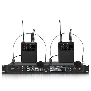 Micrófono de Solapa Inalámbrico Profesional DR666 con Auriculares, Sistema de Cancelación de Ruido para Enseñanza y Guías Turísticos, Precio de Fábrica OEM - Product Image 1