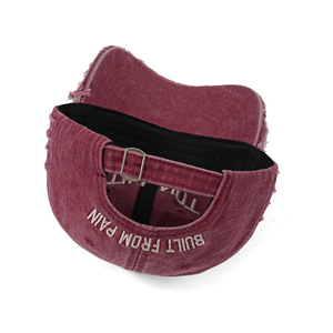Cappellino da baseball vintage da uomo in cotone 100% lavato, con strisce e buchi, regolabile, modello Cross-border Washed Rap STILL NOT - Product Image 3