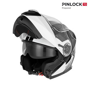 Casco Modulare Bitter Serel 22-06 Bianco Pronto per Pinlock, Casco da Moto - Product Image 1