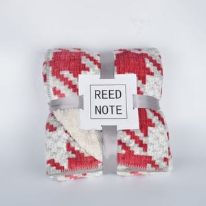 Sherpa super luxueux peluche inverse polaire <span class=keywords><strong>esquimau</strong></span> couvertures flano couverture imprimé confortable super doux peluche couverture hiver 2ply - Product Image 2