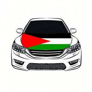 Fundas Decorativas para Ventilaciones de Capó de Coche y Cubiertas de Espejos Grandes de Tela Spandex con Diseño Palestino - Product Image 2