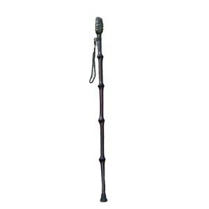 Bamboo Walking Stick 1.8m Adjustable 3-Section Metal Tip Hiking Outdoor Use - Product Image 5