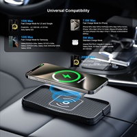 Chargeur sans fil antidérapant pour allume-cigare de voiture D3, charge rapide, transmetteur, ports USB/Type-C, en stock, expédition d'usine