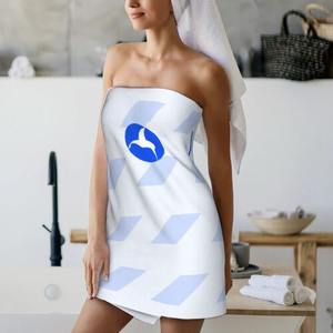 Toalla de playa de verano de punto con estampado de algodón orgánico exquisito personalizado, conjunto esencial súper absorbente sin arena para la piel - Product Image 2