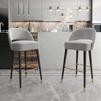 Tabourets de bar de cuisine de style nouveau, chaises de bar modernes personnalisées, vente en gros de tabourets de bar