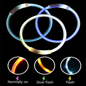 Groothandel Custom Usb Oplaadbare Led Pet Kragen Veiligheid Waterdicht Tpu Licht Voor Honden Katten Alle Maten - Product Image 5