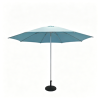 Sombrilla de Patio con Marco de Aluminio Oxidado, Parasol Comercial Personalizado para Hotel, Cafetería, Jardín y Patio, Protección Solar para Exteriores