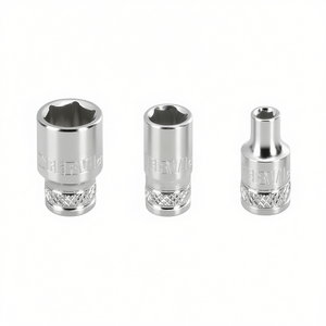 Llave de vaso hexagonal Fervi, serie normal, accionamiento de 1/4 de pulgada, acero al cromo vanadio - Product Image 2