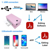 Imprimante thermique CC450 Imprimante de haute qualité, facile à utiliser Imprimante thermique portable adaptée à tous les secteurs d'activité