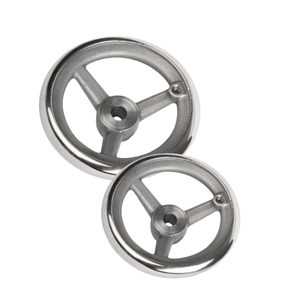 Volante con Llave de Acero Inoxidable Resistente a la Corrosión K1208 KIPP DIN950, Diámetro Interior de 125 mm con Ranura de 13,8 mm - Product Image 3