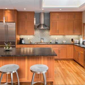 Ensembles d'armoires de cuisine de haute qualité, en bois massif, de style américain traditionnel, fabriqués en Chine - Product Image 2