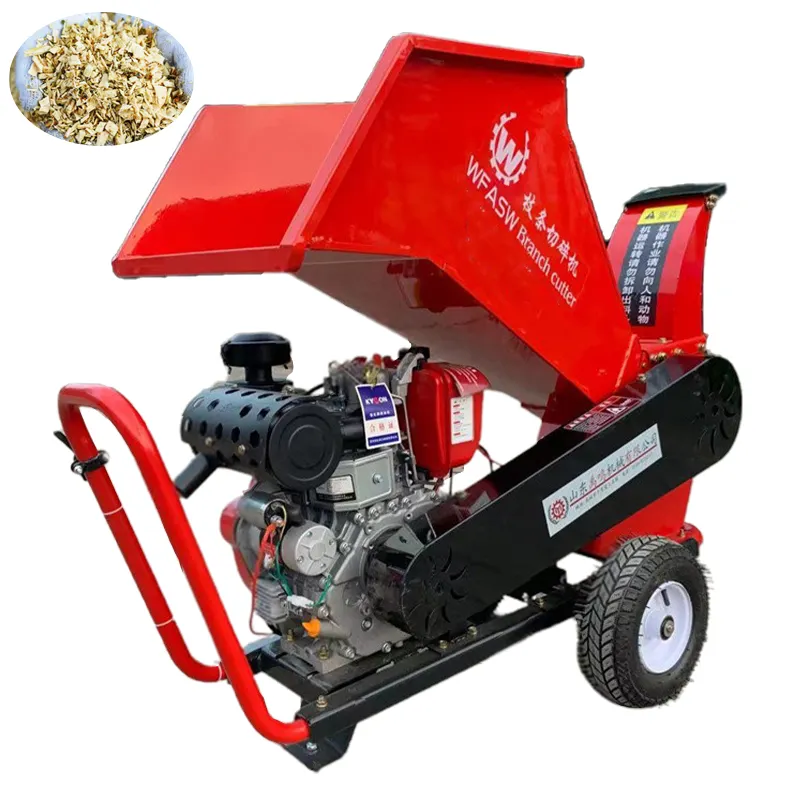 Customizable drum wood chipper machine shredder with pto tractor whole tree wood chipper