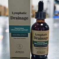 Gouttes de drainage lymphatique à marque privée OEM, extrait liquide à base de plantes, complément alimentaire favorisant la circulation sanguine, formule personnalisée