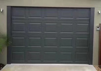 Porte de garage en alliage d'aluminium blanc de haute qualité, imperméable, avec revêtement en poudre, design moderne