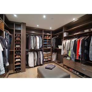 Conjunto de muebles de dormitorio de madera maciza de diseño personalizado, armario integrado de gran espacio, almacenamiento de escritorio, guardarropa Popular, cabecera de madera - Product Image 2