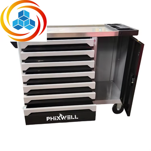 PHIXWELL Cold Rolled Steel Tool <b>Storage</b> <b>Cabinet</b> with 7 Drawers Casters Portable OEM/ODM/OBM Customizable - Product Image 4