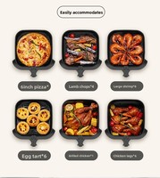 Friteuse à air chaud grande capacité multifonctionnelle, antiadhésive, sans huile, pour une cuisson saine à la maison et en cuisine - Offre spéciale