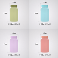 Bouteille en plastique transparente de 80 ml sans BPA, personnalisable avec logo, en PET, pour pilules, suppléments, capsules, vitamines, médicaments, impression sérigraphique