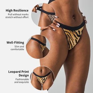 Sk1359-1 Perizoma <span class=keywords><strong>Leopardato</strong></span> in Pizzo, Traspirante e Confortevole, a Vita Bassa ed Elasticizzato, Ideale per Spiaggia e Feste - Product Image 5