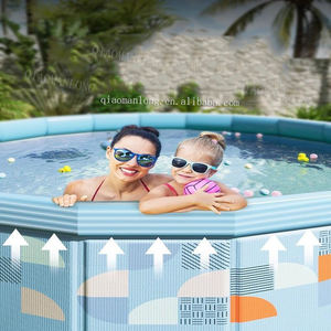 <span class=keywords><strong>Piscine</strong></span> portable d'extérieur pour enfants avec <span class=keywords><strong>bac</strong></span> à <span class=keywords><strong>sable</strong></span> et clôture, <span class=keywords><strong>piscine</strong></span> ronde multifonctionnelle - Product Image 5