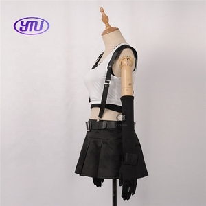 ไฟนอลแฟนตาซี VII ทีฟา ล็อคฮาร์ตคอสเพลย์เครื่องแต่งกายสาวชุดกีฬาเสื้อกั๊กกระโปรงถุงมือถุงเท้าชุดเต็มคาร์นิวัล - Product Image 4