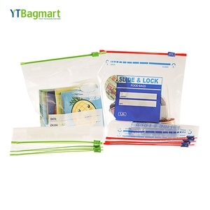 Food Grade Custom Freezer <b>Slide</b> Zipper Ziplock Pe Bag <b>Plastic</b> Food Storage Bags - Product Image 4