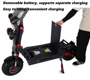 2026 Best-Selling Model <b>72V</b> 10000W Scooter Foldable 14-Inch Model 72V65AH with Removable <b>Battery</b> - Product Image 4
