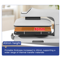 Presse à chaud automatique portable 15x15cm (5,9*5,9 pouces) pour t-shirts, chauffage rapide, imprimante à plat, état neuf