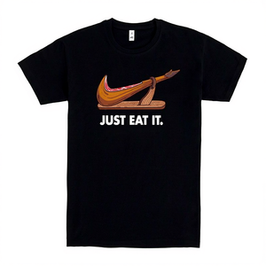 T-shirt Just Eat IT nera con grafica promozionale - Product Image 2