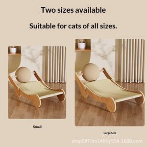 Tiragraffi per Gatti in Sisal Completo, Verticale, con Pallina Integrata, Nido per Gatti, Anti-Graffio, Stile Accattivante - Product Image 4