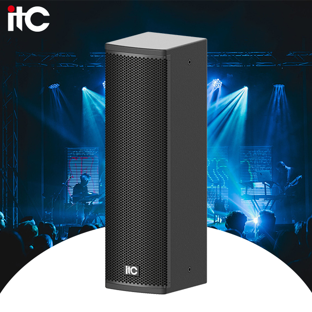 Professional Line Array Column Speaker System 4 Ohm 300W Surround Sound for Stage Use