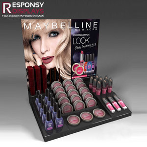 Đen Acrylic Countertop Son môi hiển thị đứng thanh lịch mỹ phẩm kệ cho trang điểm bán lẻ vẻ đẹp cửa hàng Showcase - Product Image 1