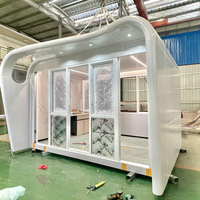 Capsule spatiale extérieure en structure acier de haute qualité pour attractions touristiques, hôtels de camping, design respirant, respectueux de l'environnement