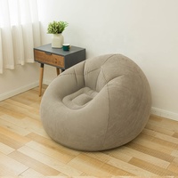 Canapé-lit gonflable moderne pour salon et chambre, fauteuil de relaxation en PVC, pouf