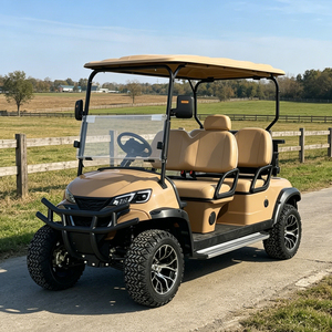 Carrito de Golf Eléctrico de 72V de Alta Potencia con Techo Personalizable con Luces LED de Cielo Estrellado, Caja de Carga Trasera Personalizable con Espacio Adicional - Product Image 1
