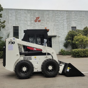Xinyu Machine Mini Skid Steer Loader Operación de sitio pequeño Cargador de control hidráulico Skid Steer con cabina - Product Image 4