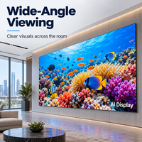 Écran LED d'intérieur AI Display P0.6 P0.7 P0.9 Premium CE FCC COB, mur vidéo LED à pas ultra fin 4K UHD, écran LED sans soudure pour salles de réunion