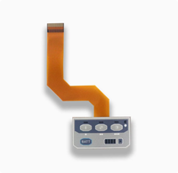 Clavier matriciel FFC PCB étanche avec superposition graphique, bande de contact en caoutchouc silicone, interrupteur à membrane 5V/12V/24V 2A 100000