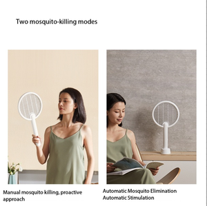 Raquette électrique anti-moustiques puissante C4 blanche |    Produits pour la maison intelligente, articles ménagers intelligents - Product Image 3