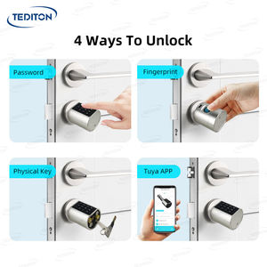 Tediton OEM Serrure de Porte Intelligente Numérique Réglable Sans Clé Wi-Fi Européenne Tuya App Empreinte Digitale Ttlock Cylindre de Serrure Intelligent - Product Image 4