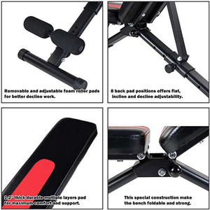 Wellshow Sport Adjustable Weight <strong>Bench</strong> Foldable Flat Utility Exercise <strong>Workout</strong> <strong>Bench</strong> Sit up Home Gym Equipment - Product Image 5